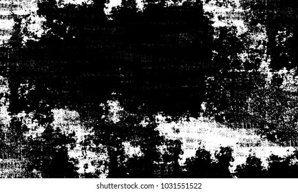 Grunge background of black and white. Abstract monochrome vector texture of dust, stains, chips, dots
