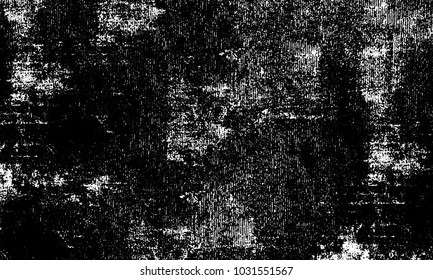 Grunge background of black and white. Abstract monochrome vector texture of dust, stains, chips, dots