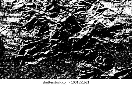 Grunge background of black and white. Abstract monochrome vector texture of dust, stains, chips, dots