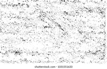 Grunge background of black and white. Abstract monochrome vector texture of dust, stains, chips, dots