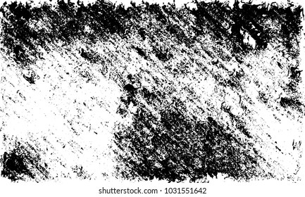 Grunge background of black and white. Abstract monochrome vector texture of dust, stains, chips, dots