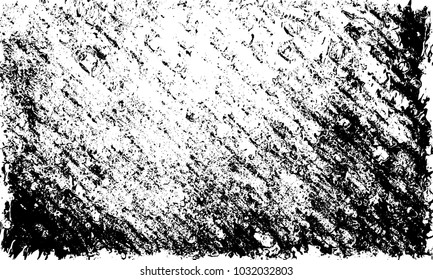 Grunge background of black and white. Abstract monochrome vector texture of dust, stains, chips, dots