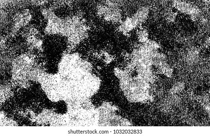 Grunge background of black and white. Abstract monochrome vector texture of dust, stains, chips, dots