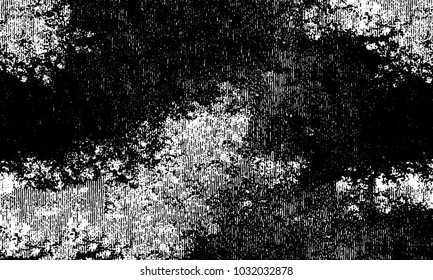 Grunge background of black and white. Abstract monochrome vector texture of dust, stains, chips, dots