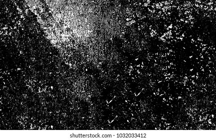Grunge background of black and white. Abstract monochrome vector texture of dust, stains, chips, dots