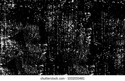 Grunge background of black and white. Abstract monochrome vector texture of dust, stains, chips, dots