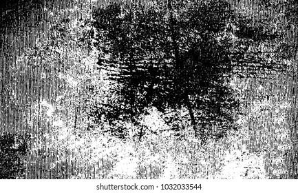 Grunge background of black and white. Abstract monochrome vector texture of dust, stains, chips, dots