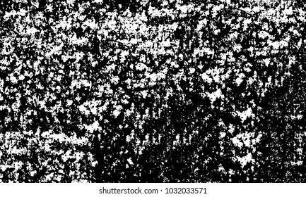 Grunge background of black and white. Abstract monochrome vector texture of dust, stains, chips, dots