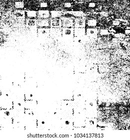 Grunge background of black and white. Abstract monochrome vector texture