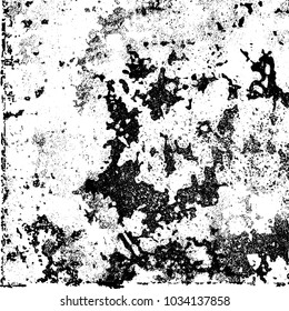 Grunge background of black and white. Abstract monochrome vector texture