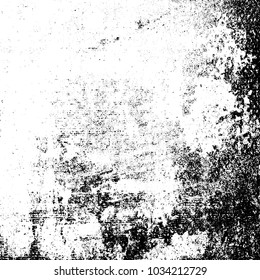 Grunge background of black and white. Abstract monochrome vector texture