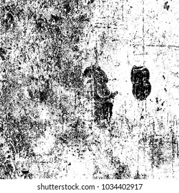Grunge background of black and white. Abstract monochrome vector texture