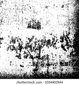 Grunge background of black and white. Abstract monochrome vector texture