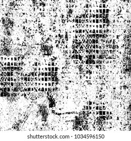 Grunge background of black and white. Abstract monochrome vector texture