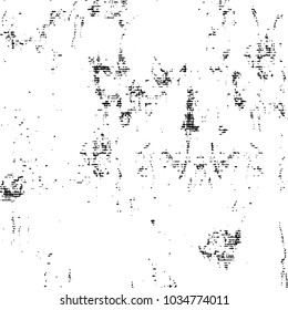 Grunge background of black and white. Abstract monochrome vector texture