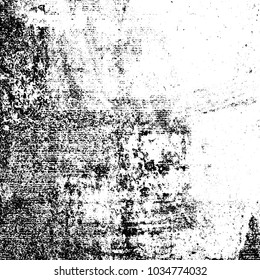Grunge background of black and white. Abstract monochrome vector texture