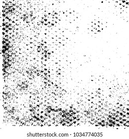 Grunge background of black and white. Abstract monochrome vector texture
