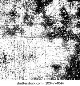 Grunge background of black and white. Abstract monochrome vector texture