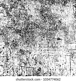 Grunge background of black and white. Abstract monochrome vector texture