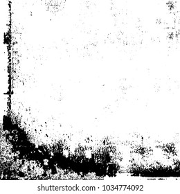 Grunge background of black and white. Abstract monochrome vector texture
