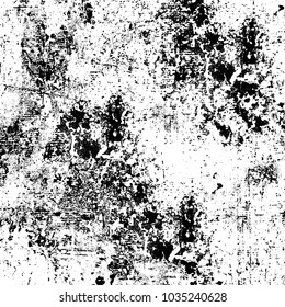 Grunge background of black and white. Abstract monochrome vector texture