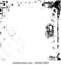 Grunge background of black and white. Abstract monochrome vector texture