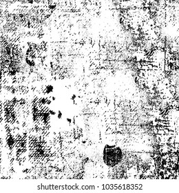 Grunge background of black and white. Abstract monochrome vector texture
