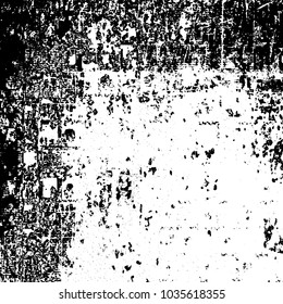 Grunge background of black and white. Abstract monochrome vector texture