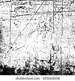 Grunge background of black and white. Abstract monochrome vector texture