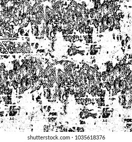 Grunge background of black and white. Abstract monochrome vector texture