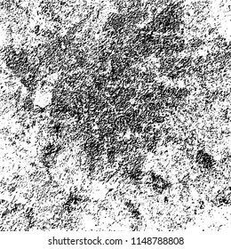 Grunge background black and white. Abstract vector pattern of cracks, dust, chipping