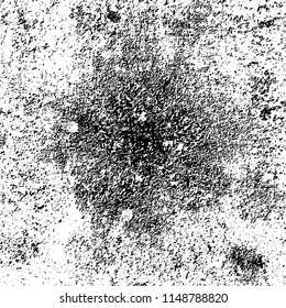 Grunge background black and white. Abstract vector pattern of cracks, dust, chipping