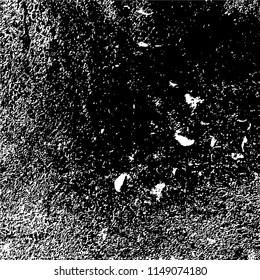 Grunge background black and white. Abstract vector pattern of cracks, dust, chipping