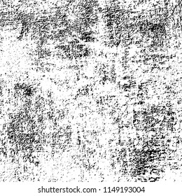 Grunge background black and white. Abstract vector pattern of cracks, dust, chipping