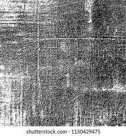 Grunge background black and white. Abstract vector pattern of cracks, dust, chipping
