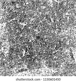 Grunge background black and white. Abstract vector pattern of cracks, dust, chipping