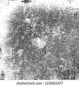 Grunge background black and white. Abstract vector pattern of cracks, dust, chipping