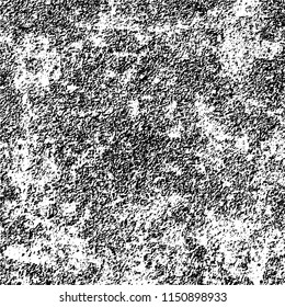 Grunge background black and white. Abstract vector pattern of cracks, dust, chipping