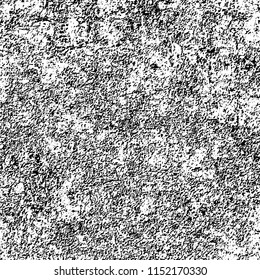 Grunge background black and white. Abstract vector pattern of cracks, dust, chipping