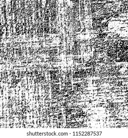 Grunge background black and white. Abstract vector pattern of cracks, dust, chipping