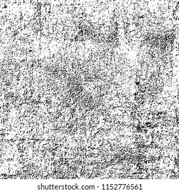 Grunge background black and white. Abstract vector pattern of cracks, dust, chipping