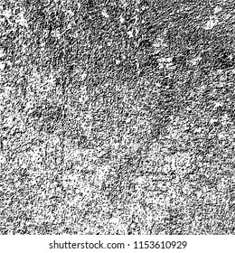 Grunge background black and white. Abstract vector pattern of cracks, dust, chipping