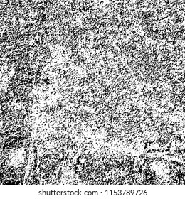 Grunge background black and white. Abstract vector pattern of cracks, dust, chipping