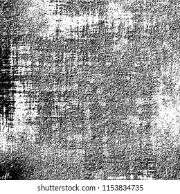 Grunge background black and white. Abstract vector pattern of cracks, dust, chipping