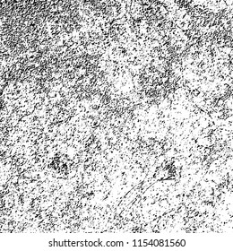 Grunge background black and white. Abstract vector pattern of cracks, dust, chipping