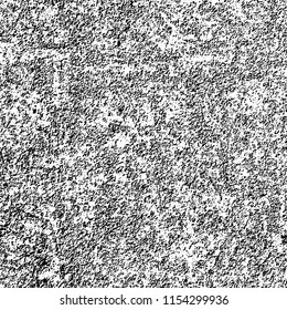 Grunge background black and white. Abstract vector pattern of cracks, dust, chipping