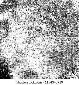 Grunge background black and white. Abstract vector pattern of cracks, dust, chipping