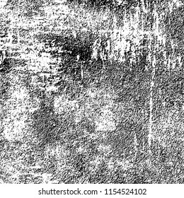 Grunge background black and white. Abstract vector pattern of cracks, dust, chipping