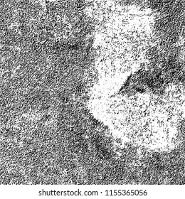 Grunge background black and white. Abstract vector pattern of cracks, dust, chipping
