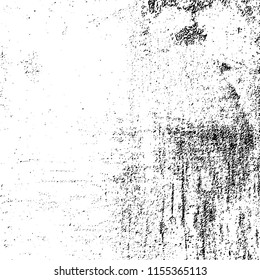 Grunge background black and white. Abstract vector pattern of cracks, dust, chipping